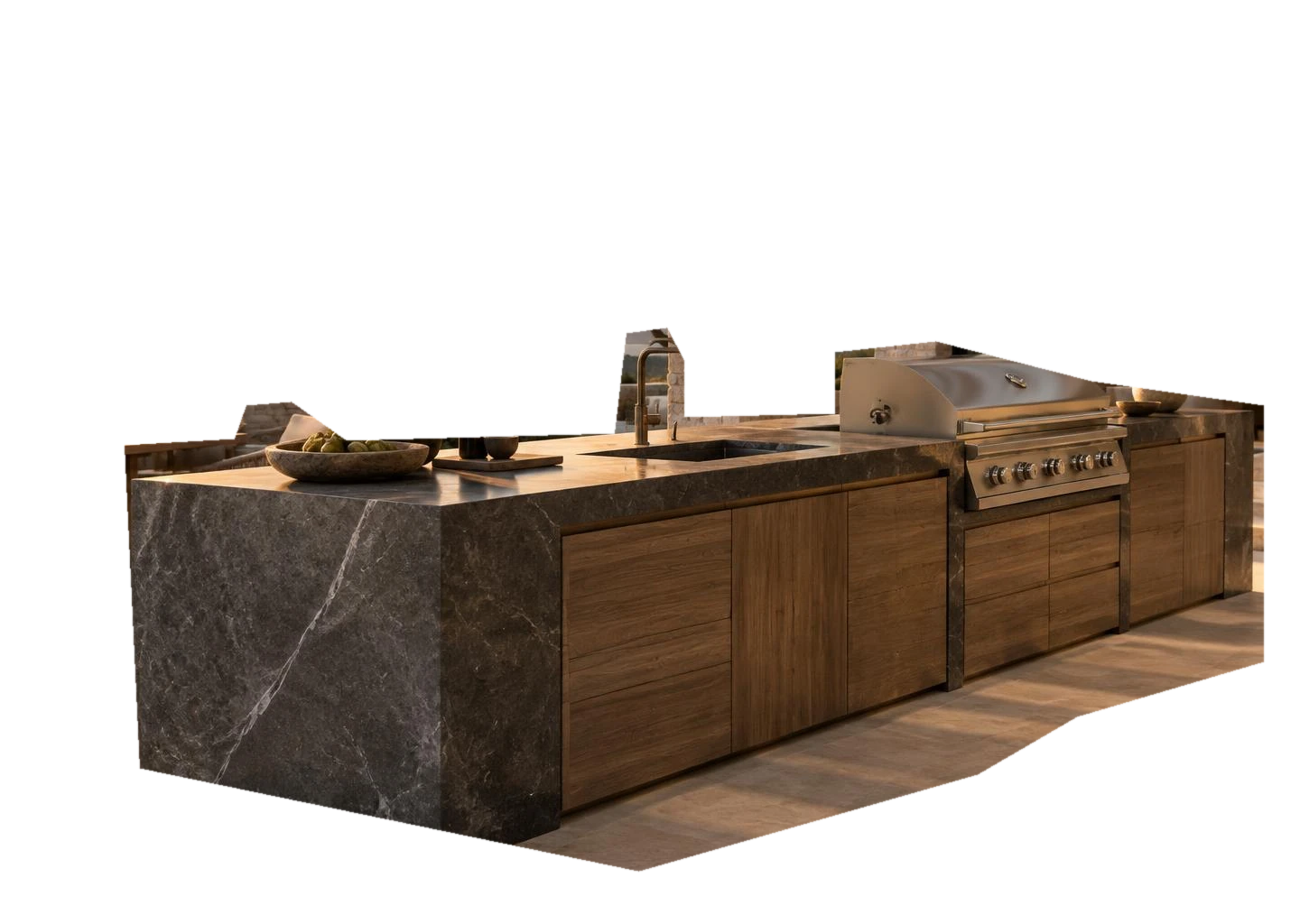 Teak kitchen concept